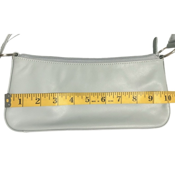 Giani Bernini Vintage Leather Clutch Handbag Light Blue - Picture 3 of 8